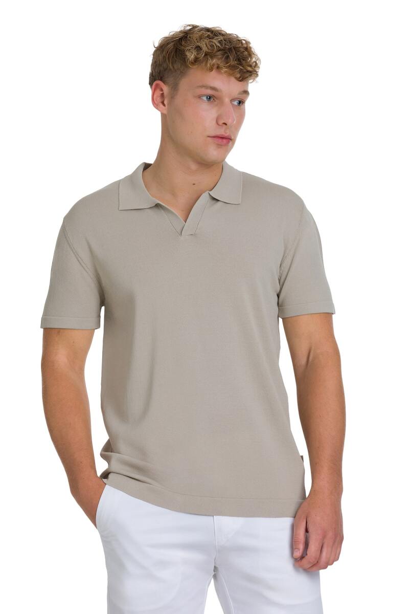 Vizon Regular Fit Polo Yaka Rayon Tişört - Saykı
