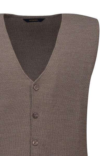 Vizon Regular Fit V Yaka Triko Yelek - 2