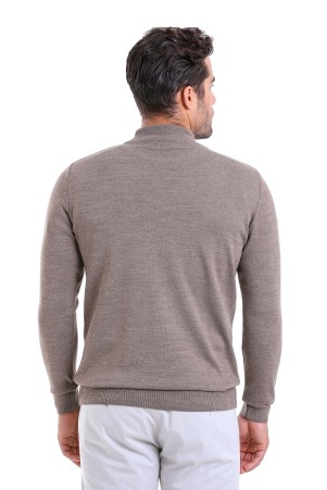 Vizon Comfort Fit Yarım Balıkçı Yaka Yünlü Kazak - 5