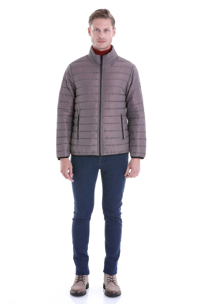 Vizon Slim Fit Hakim Yaka Şişme Mont - 7