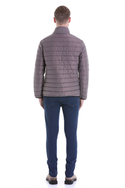 Vizon Slim Fit Hakim Yaka Şişme Mont - 14