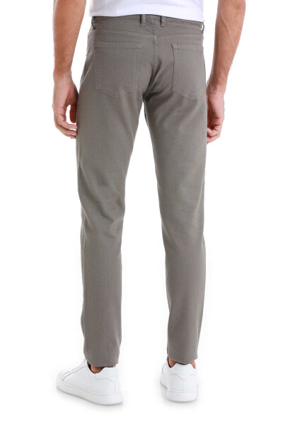 Vizon Slim Fit 5 Cep Pamuklu Kanvas Pantolon - 5