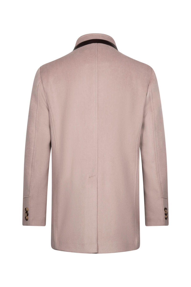 Vizon Slim Fit Hakim Yaka Yünlü Palto - Hatem Saykı (1)