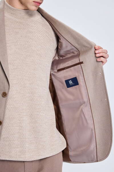 Vizon Slim Fit Mono Yaka Casual Ceket - 4