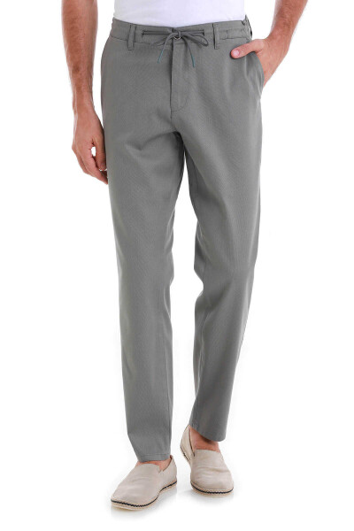 Yeşil Dinamik Fit Düz Yandan Cepli Jogger Pantolon - 2