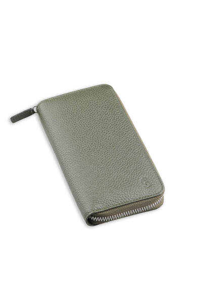 Yeşil Floter 100% Hakiki Deri Cüzdan 