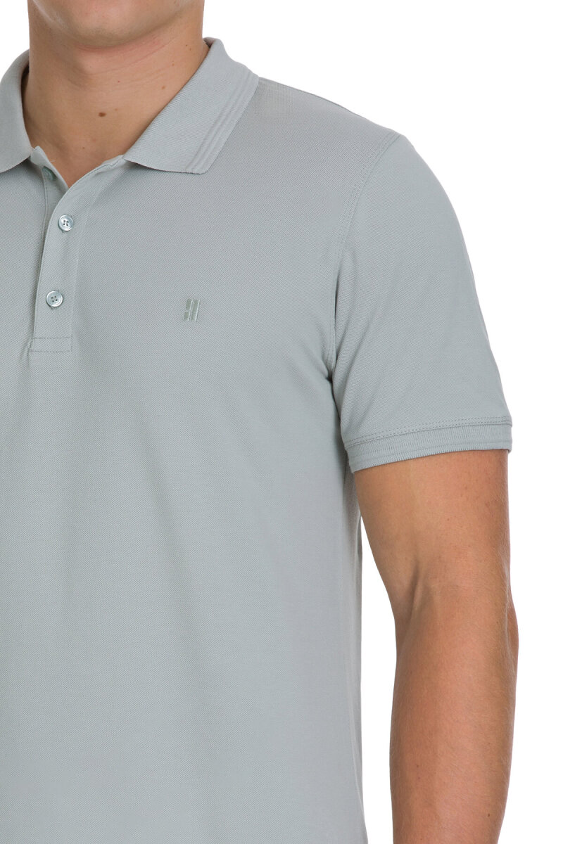 Yeşil Regular Fit 100% Pamuklu Polo Yaka Tişört - Hatemoğlu (1)