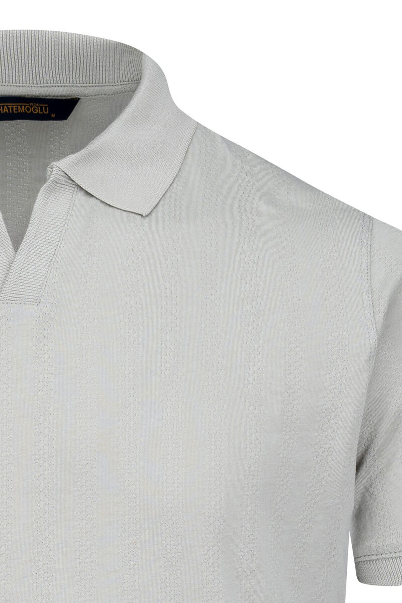 Yeşil Regular Fit Apaş Yaka Pamuklu Tişört - Hatemoğlu (1)