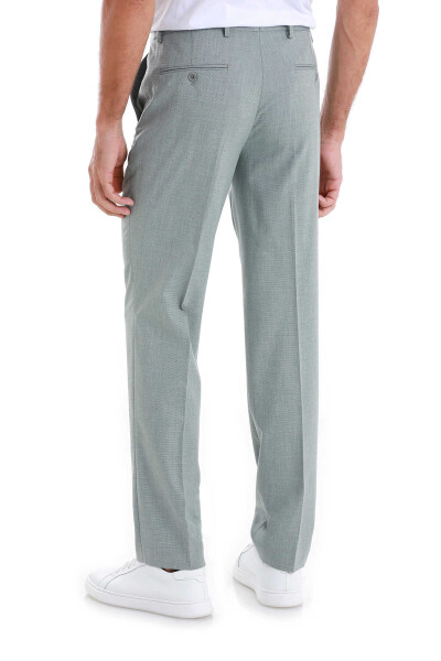 Yeşil Regular Fit Yandan Cepli Kumaş Pantolon - 5