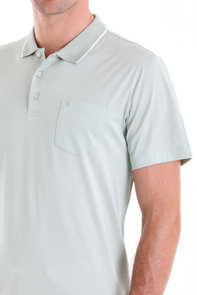 Yeşil Regular Fit 100% Pamuk Polo Yaka Tişört - 5