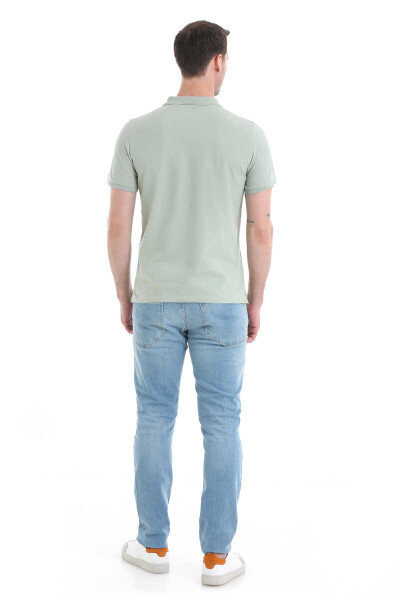 Yeşil Regular Fit 100% Pamuklu Polo Yaka Tişört - 6