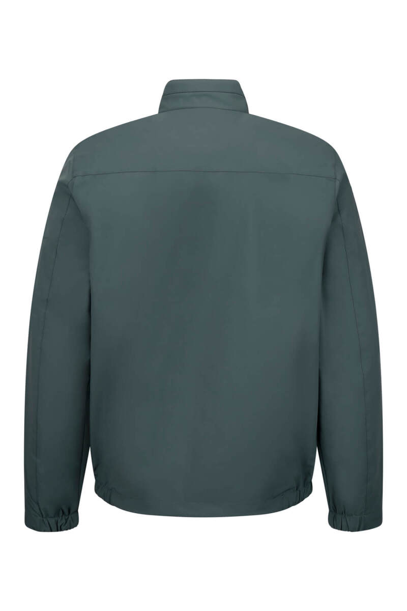 Yeşil - Bej Slim Fit Hakim Yaka Çift Taraflı Mevsimlik Spor Mont - Saykı (1)