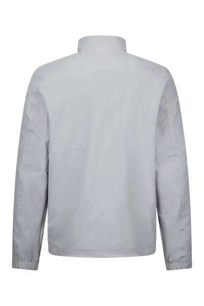 Yeşil - Bej Slim Fit Hakim Yaka Çift Taraflı Mevsimlik Spor Mont - 4